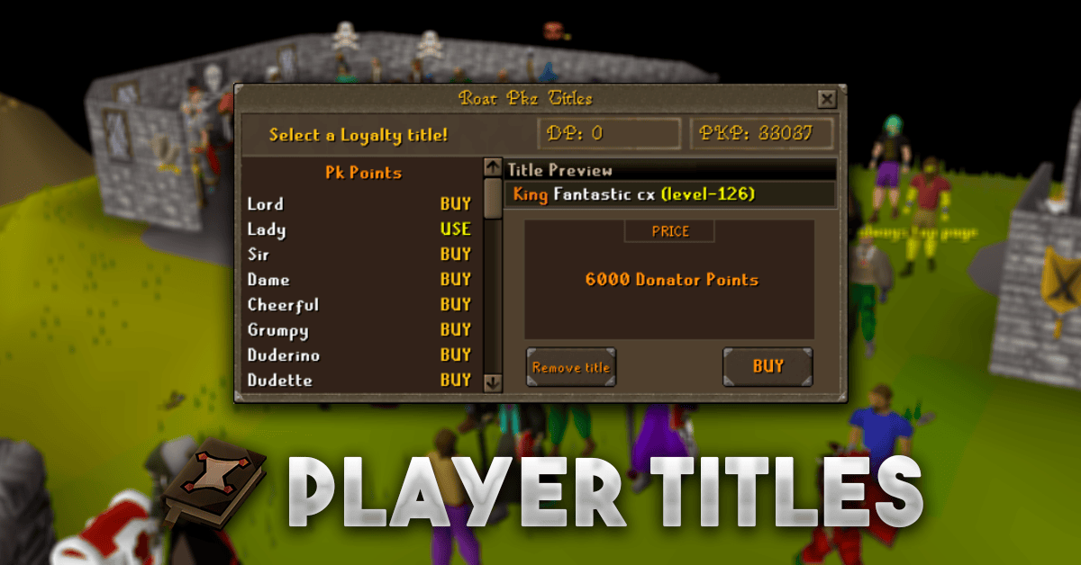 ❤️ ROAT PKZ ✅ PVP ✅ GAMBLING ✅ OSRS
